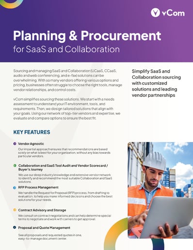 SaaS and Collaboration Planning and Procurement